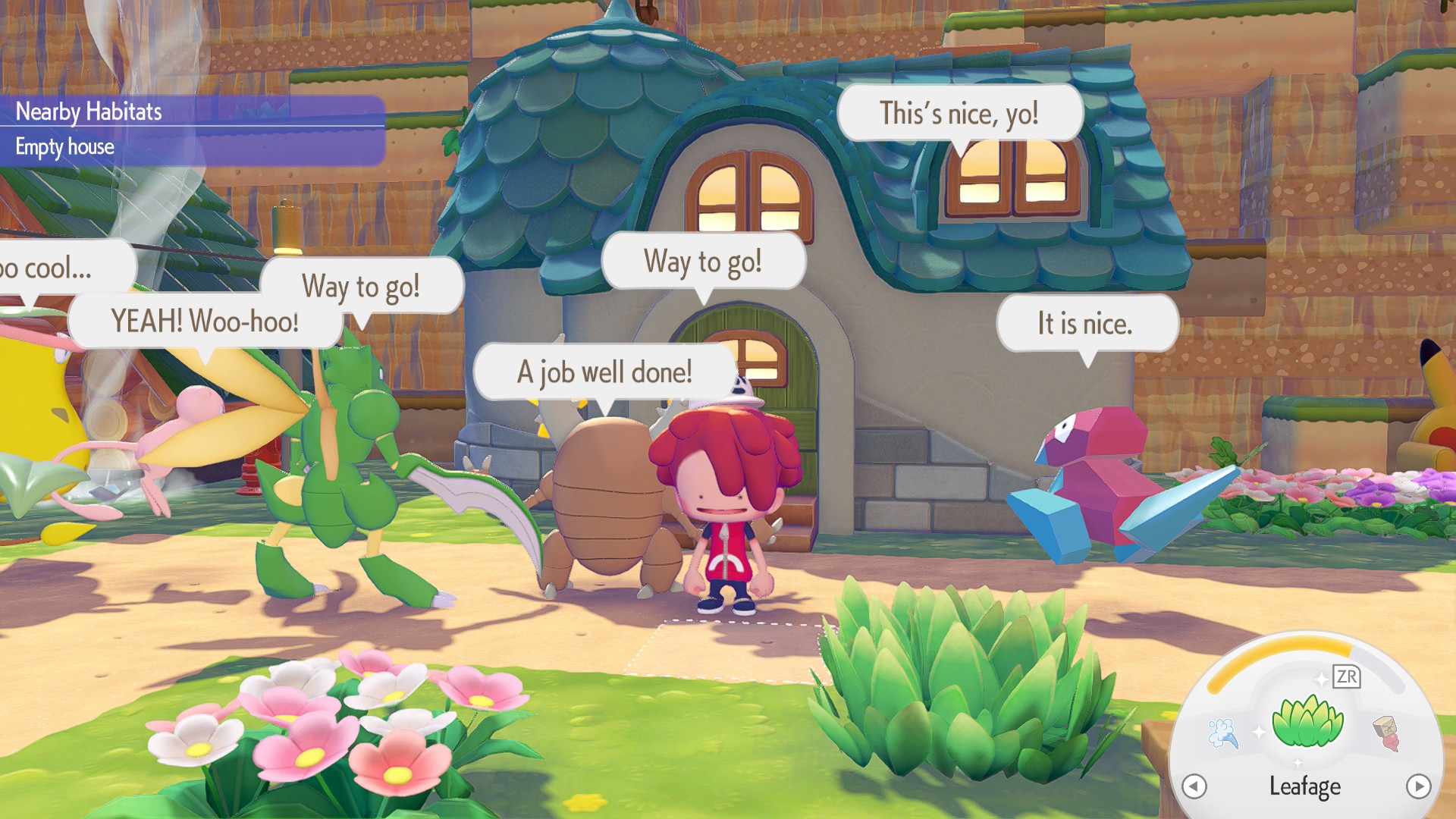 Pokemon build a house